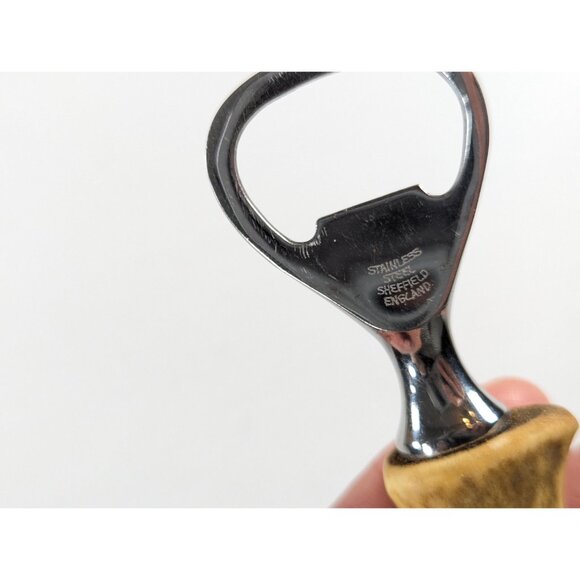 Vintage natural antler handled Bottle opener, Sheffield England - Picture 7 of 7
